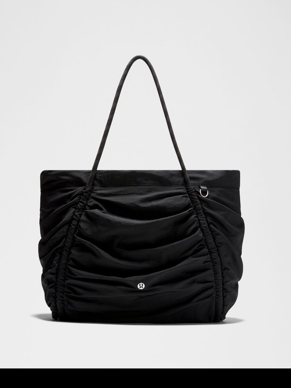 Lululemon Black Ruched Tote Bag 24l